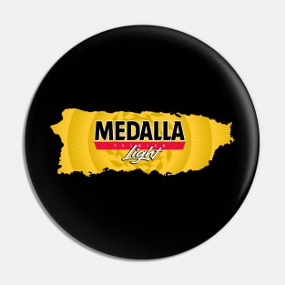 Medalla Light Puerto Rico Pin