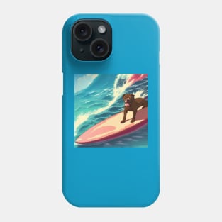 Pitbull Surfing! Phone Case