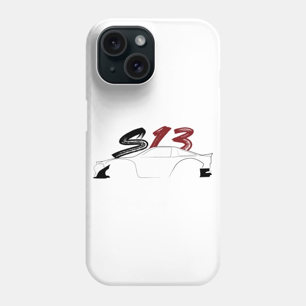 180sx S13 Phone Case by turboosted