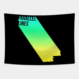 Parallel Lines, Skiing Stickers, Slalom skiing, snowboarding stickers, mountain skiing gifts Tapestry