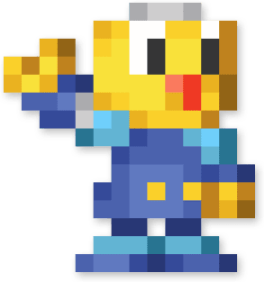 Servbot low-res pixelart Magnet