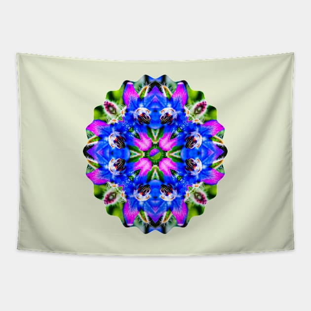 Delicious borage vegetable pattern. Tapestry by PatternFlower