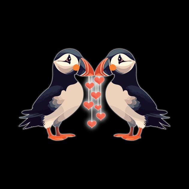 Puffin' Lovin" - Dark Colors by MonarchGraphics