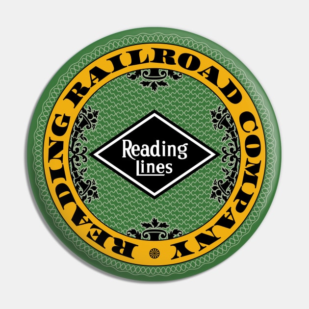 Reading Railroad Company Pin by Railroad 18XX Designs