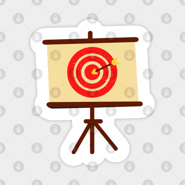 red canvas target design Magnet by Artistic_st