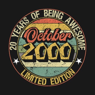 born October 2000 Vintage Gift T-Shirt