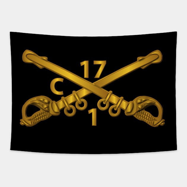 Charlie Troop - 1st Sqn 17th Cavalry Branch wo Txt Tapestry by twix123844