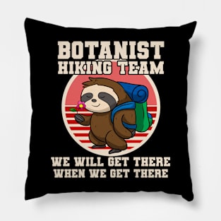 Botanist Hiking Team Sloth Pillow