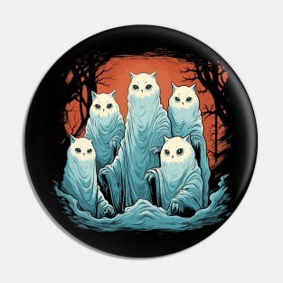 Cat ghosts Pin