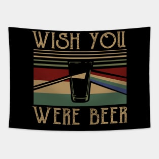 Retro Wish You Were Beer Tapestry