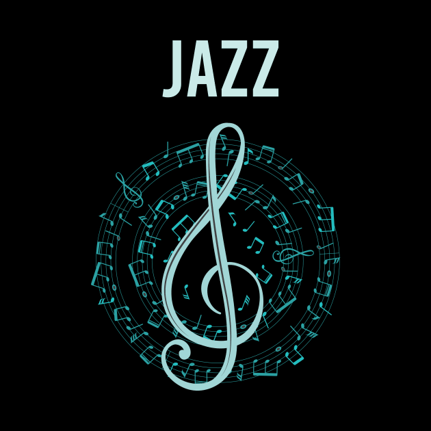 Music Note Circle Jazz by Hanh Tay