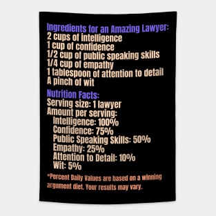 Ingredients for an Amazing Lawyer Tapestry