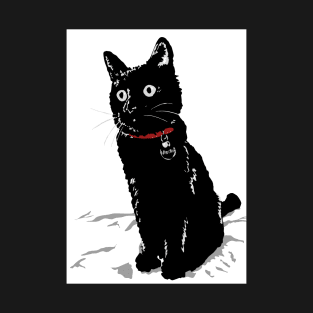 Merlin the Little Black Cat T-Shirt