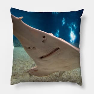 fish, ocean, marine life, ray, shark, stingray- sawfish Pillow