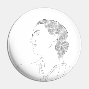 Georgia O'Keeffe - Portrait Pin