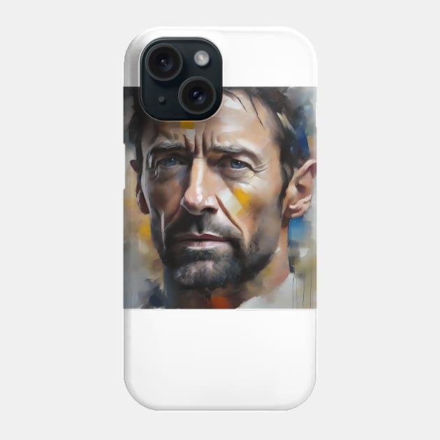 Hugh Jackman`s face Phone Case by bogfl