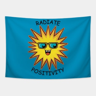 Radiate Positivity Funny Happy Sun Tapestry