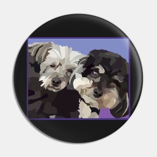 Two Dogs Pin