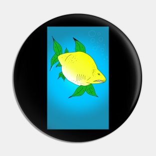 Lemonshark cartoon style Pin