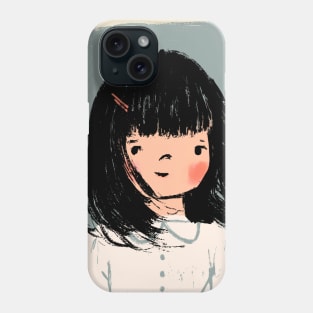 Girl with Bangs Phone Case