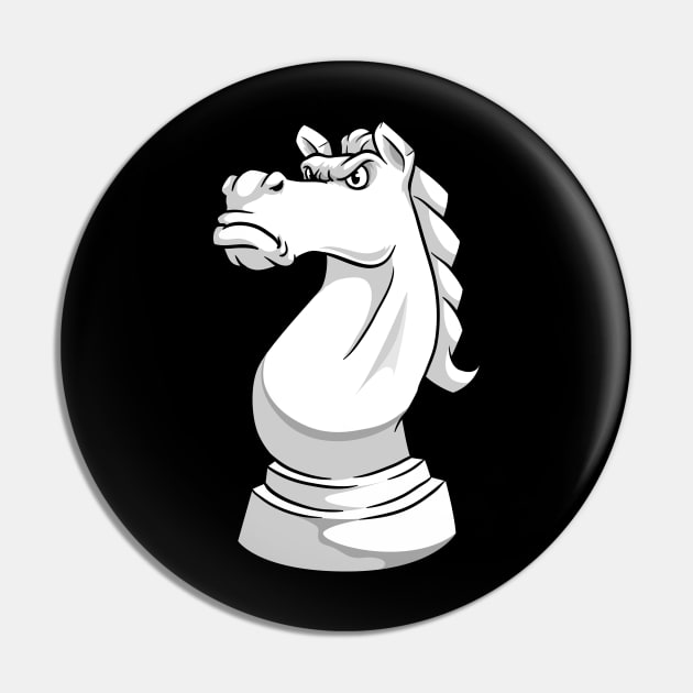 Knight Chess piece at Chess Pin by Markus Schnabel