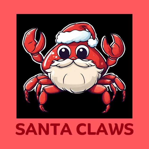 Santa Claws | Santa Claus Pun by Allthingspunny