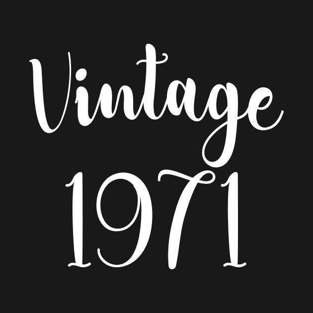 48th Birthday, Vintage 1971 by UniqueBoutique