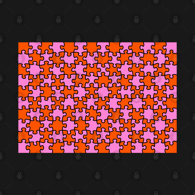 Jigsaw puzzle Orange and Pink colours by Russell102