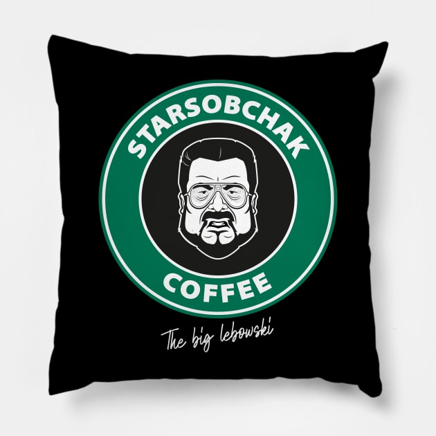 sobchak coffee Pillow by redwane