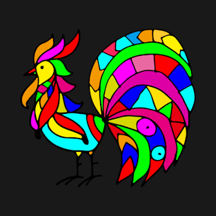 Mosaic rooster T-Shirt