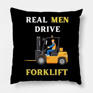 funny forklift operator gift Pillow