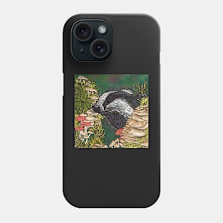 Badger Woodland Walk Phone Case