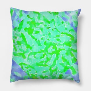 Blue and green abstract Pillow