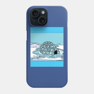 Igloo snow and ice landscape Phone Case