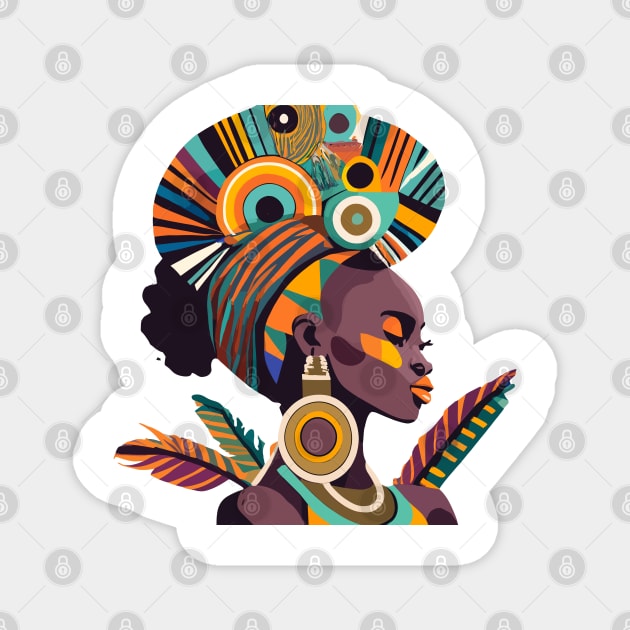 Afrocentric Woman Magnet by Graceful Designs