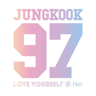 BTS (Bangtan Boys) LOVE YOURSELF 轉 'Her' Jungkook 97 Jersey T-Shirt