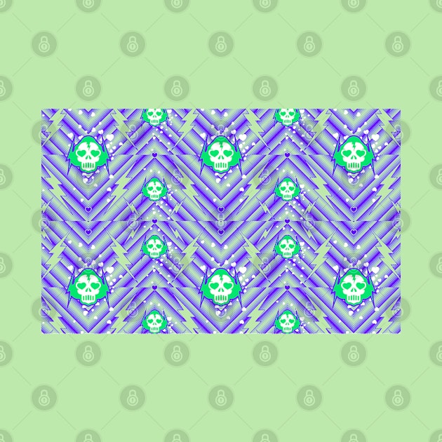 Lightning Skull pattern by opippi