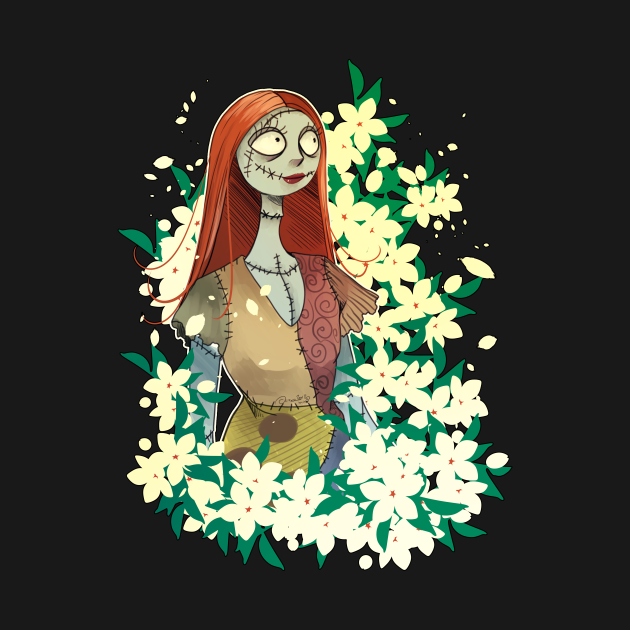 Sally Flowers Nightmare Before Christmas Tank Top TeePublic