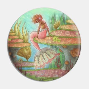 Coral Reef Mermaid Pin