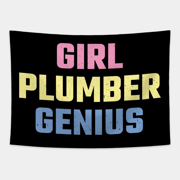 plumber girl Tapestry by Circle Project