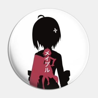 BOFURI Maple : Anime Characters Figure in Double Exposure Design with Her Japanese Name Pin