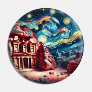 Petra Jordan Starry Night - Beautiful Iconic Places Pin