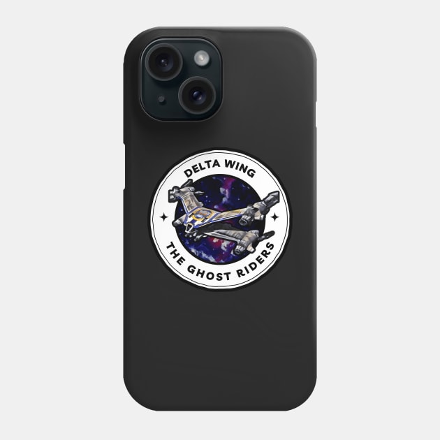 Delta Wing - The Ghost Riders - Starfury - Black - Sci-Fi - B5 Phone Case by Fenay-Designs