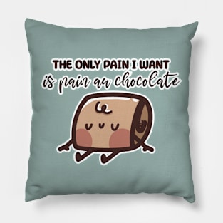 The only Pain I want is Pain au Chocolate Pillow