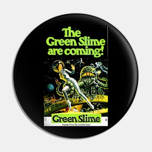 Classic Science Fiction Movie Poster - Green Slime Pin