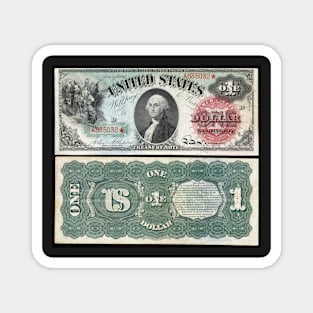 1869 $1 Dollar United States Note Magnet