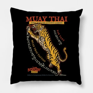 Vintage Tiger Muay Thai Tattoo Pillow