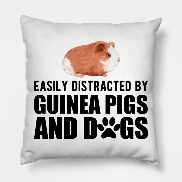 Guinea Pig - Easily guinea pigs and dogs Pillow by KC Happy Shop