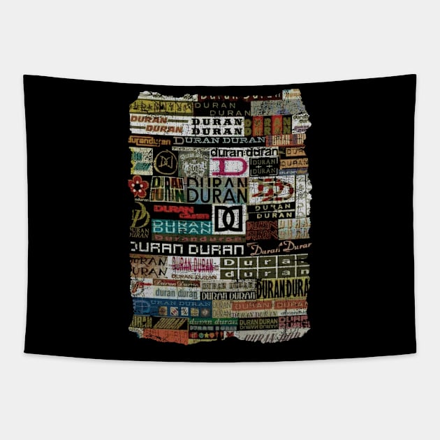 Duran Duran // Vintage Tapestry by Dewyse ilust