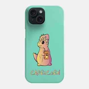 Capricorn dinosaur drinking juice Phone Case